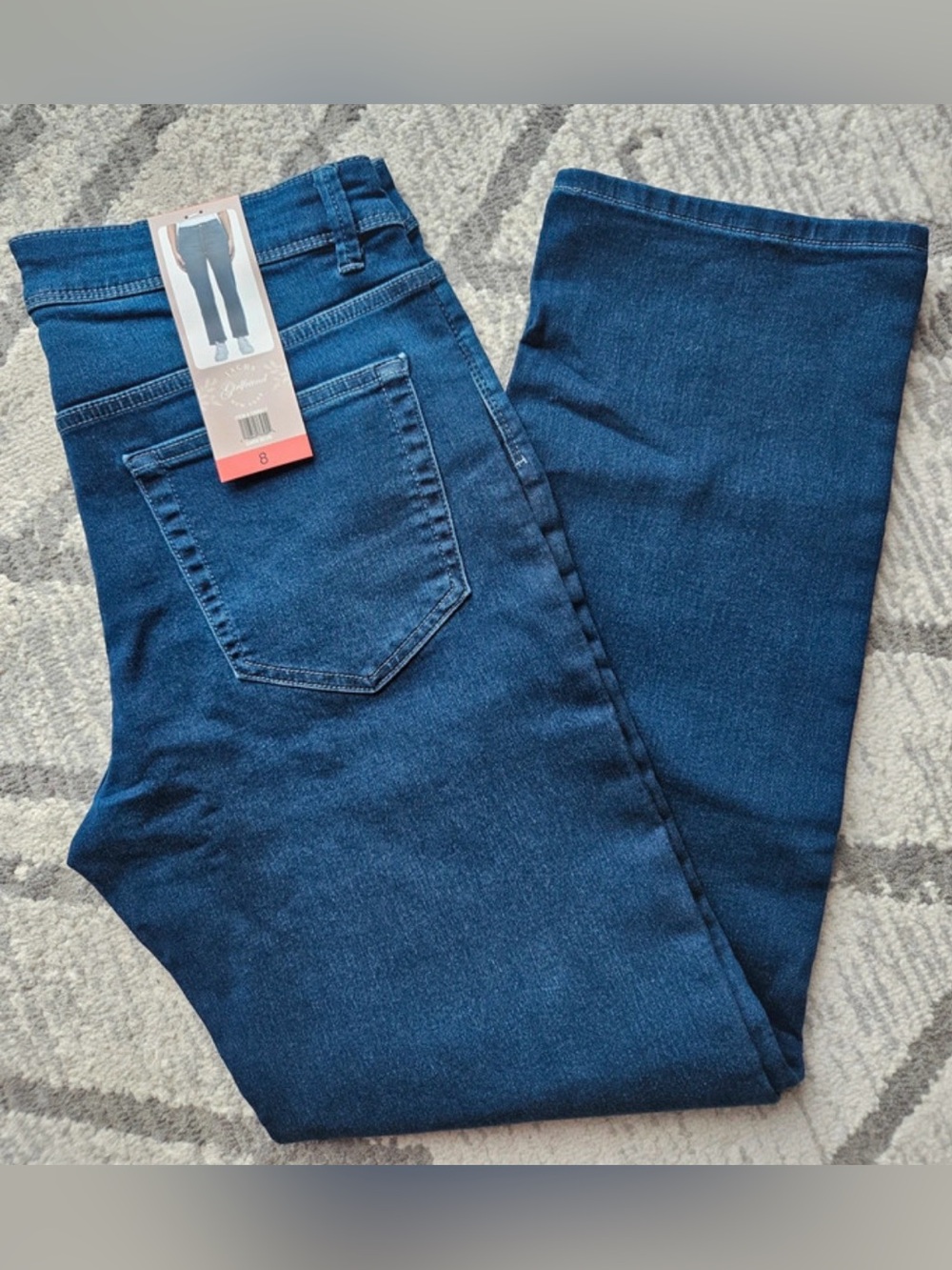 Jachs Boot Cut Jeans in Deep Blue Denim